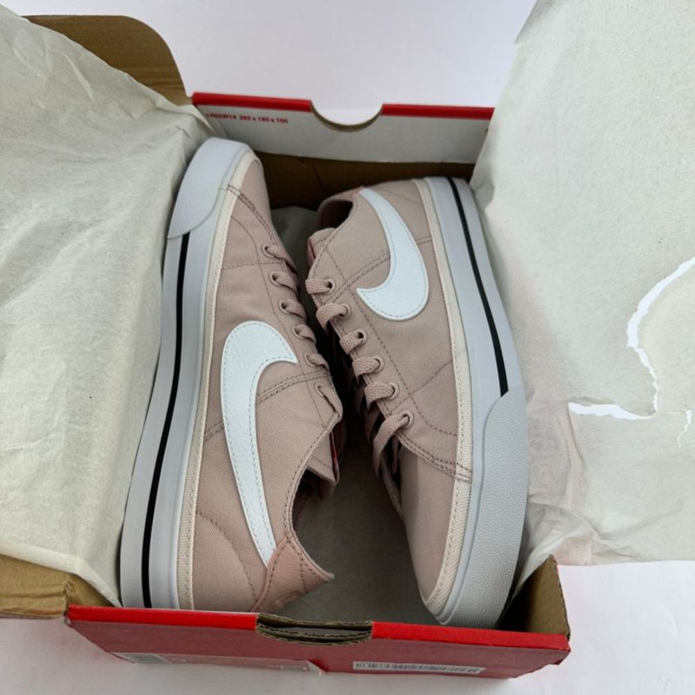 Nike Court Legacy Canvas Skate Shoe Pink Oxford/White US Women's Size 9 - Picture 9 of 9